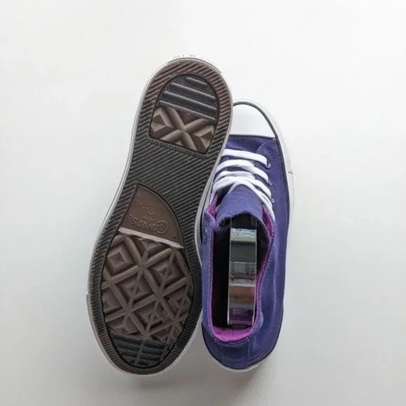 Converse Chuck Taylor All Star Hi New Orchid Violet Purple White Women's 5.5 - Picture 5 of 6